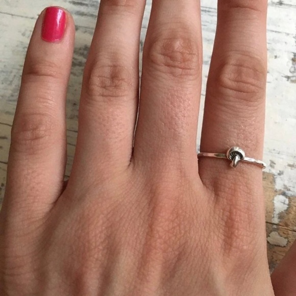 sterling silver mini mushroom ring, size 5 - Picture 3 of 3